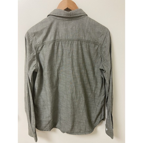 Carhartt Women's M 8/10 Olive Green Brushed 100% Cotton Button Down Shirt Fall - Picture 2 of 11